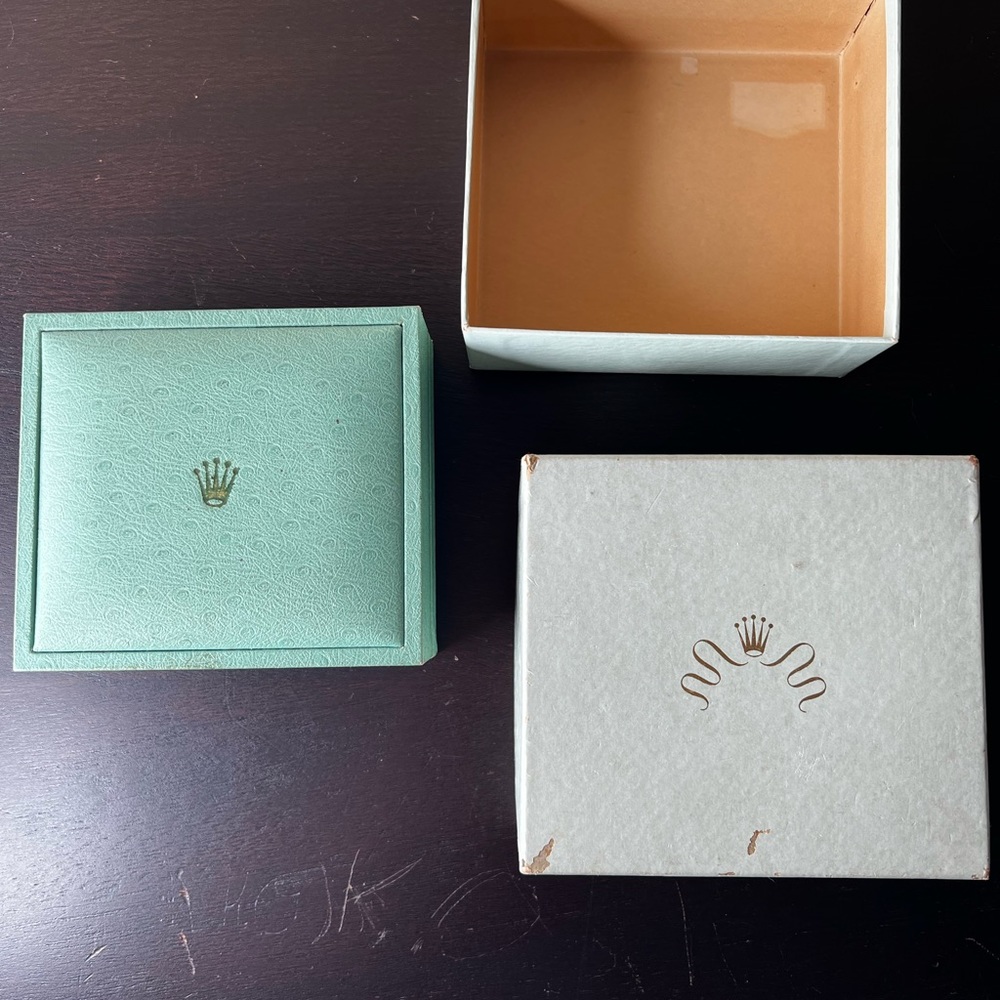 SOLD $650 1950’s Rolex ORIGINAL Vintage 1950's Aqua Watch Box With Original - Picture 5 of 10